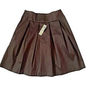 Cache Womens Black Pleated Solid Skirt M 48% Polyester 45% Nylon 7% Lycra Lining